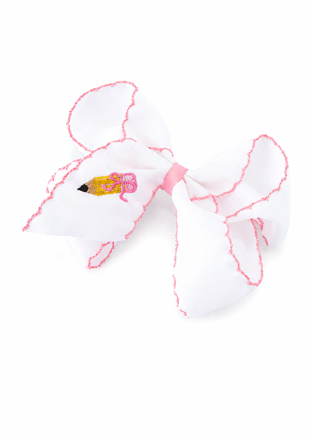 Back to School Yellow Pencil Bow Hair Clip