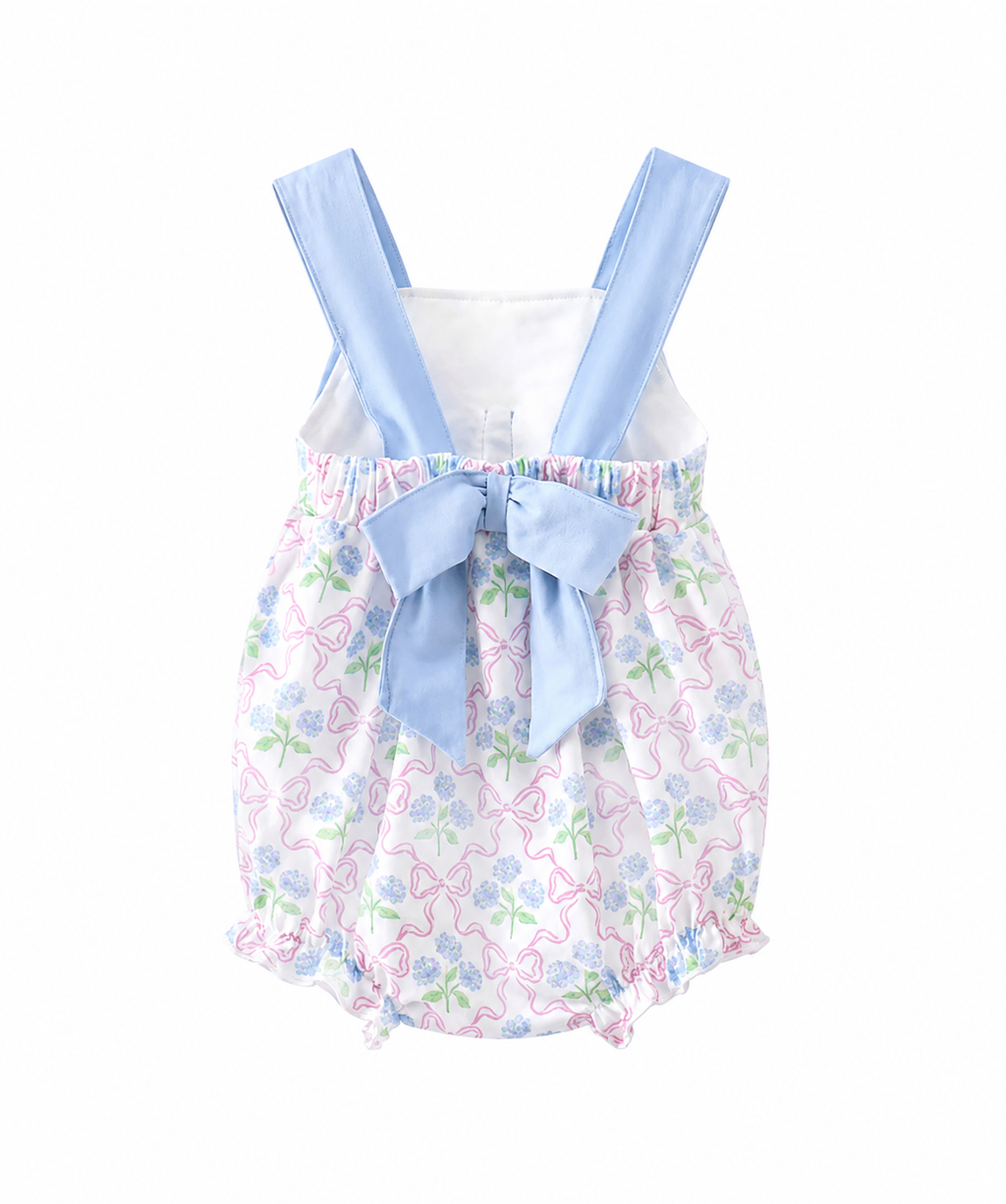 Blue Hydrangea Bow Bubble