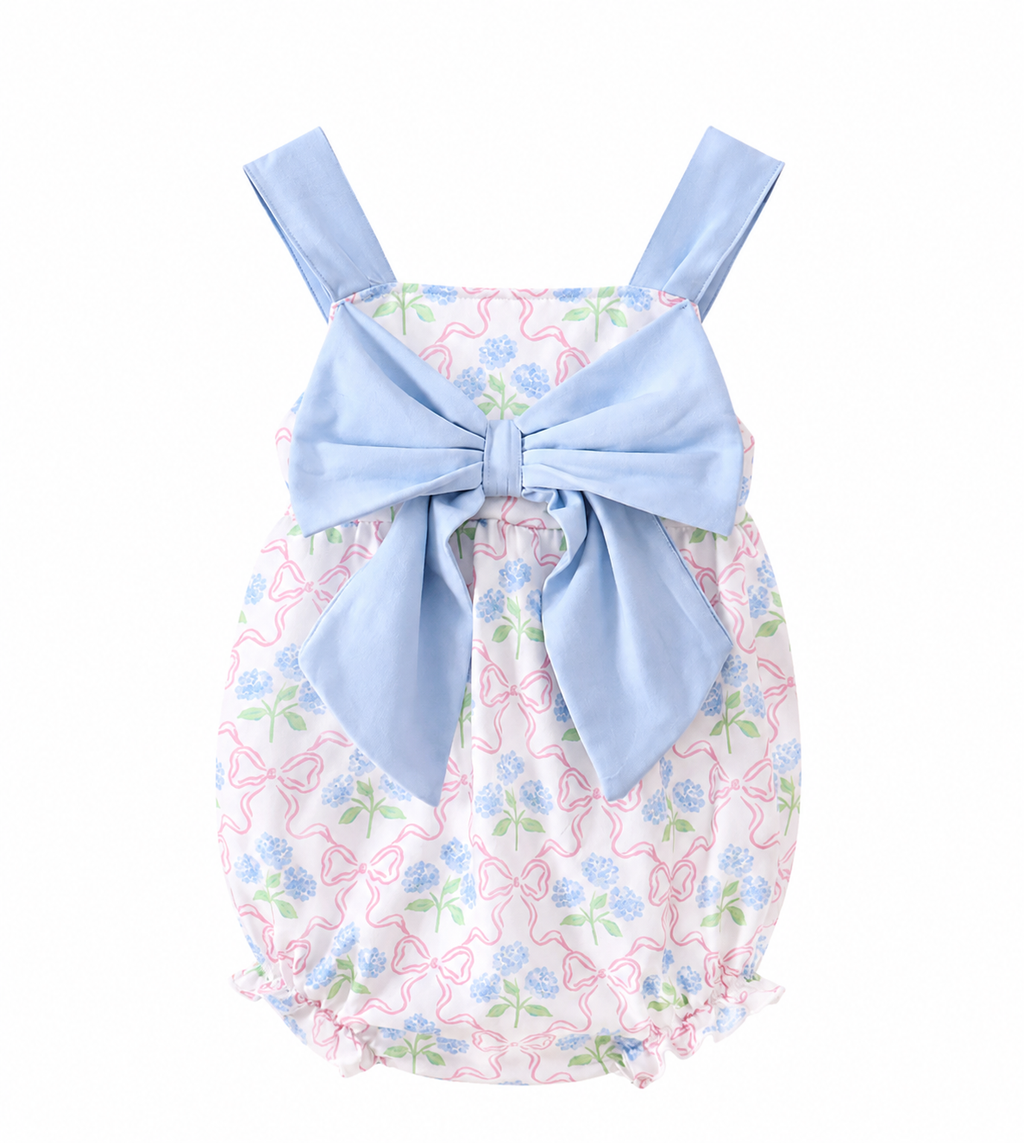 Blue Hydrangea Bow Bubble